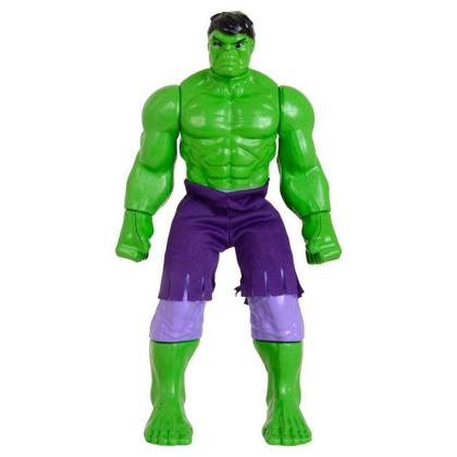 Imagem de Kit Trio Brinquedo Incrível Hulk Homem Aranha Homem Aço 29cm