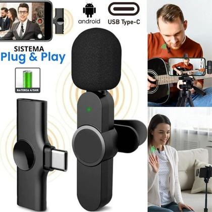 Imagem de Kit Tripé Ring Light Microfone Sem Fio Gravação No Celular