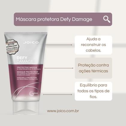 Imagem de Kit Triplo Joico Defy Damage (Shampoo, Condicionador e Máscara)