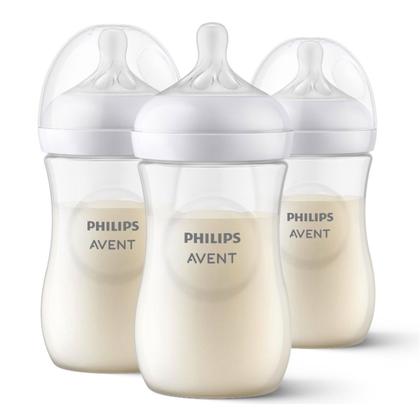 Imagem de Kit Triplo Mamadeira Petala 3.0 Transparente 260ml SCY903/03 Philips Avent