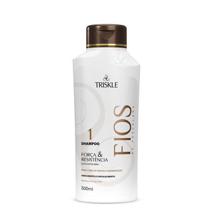 Imagem de Kit Triskle Força Resistência Cabelos Fracos Quebradiços + Máscara 350g 4 Itens