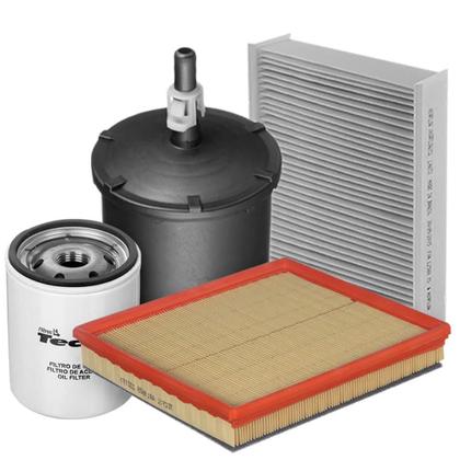 Imagem de Kit Troca de Filtros Onix 1.0 1.4 Flex 2012 a 2019 Tecfil