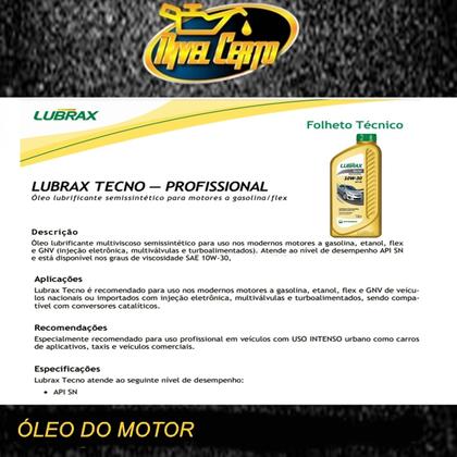 Imagem de Kit Troca De Oleo 10W30 E Filtros Honda Fit / City - Lubrax 10w30