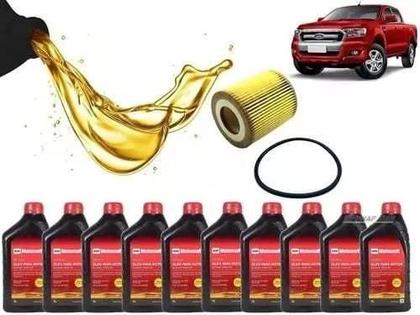 Imagem de Kit Troca De Óleo Motorcraft 5w30 Ford Ranger 2.2 3.2 Diesel