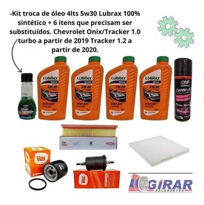 Imagem de Kit Troca Oleo 4l 5w30 Filtro Onix Tracker Aspirado E Turbo