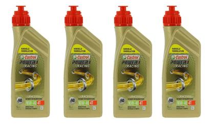 Imagem de Kit Troca Óleo Castrol Power 1 Racing 4t 10w-40 4 Litros