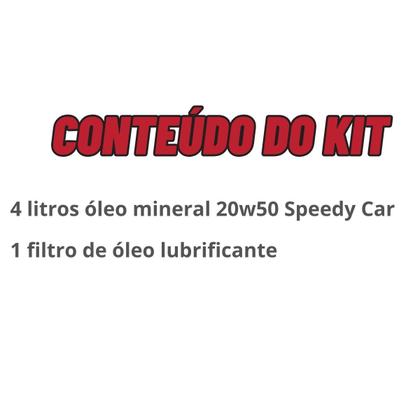 Imagem de Kit Troca Oleo Gol Parati Saveiro Quadrado Ap 20w50 Mineral