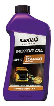 Imagem de Kit Troca Óleo Kia Besta 6l Radnaq 15w40 Mineral Ch-4 Diesel