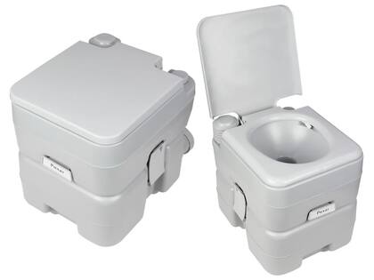 Imagem de Kit Trocador/Banheiro Para Camping Pampa - Nautika + Vaso Sanitário Portátil 20 Litros - Kala