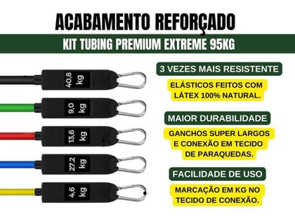 Imagem de Kit Tubing Premium Extreme Elástico Extensor Carga Máxima