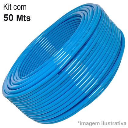 Imagem de Kit Tubo Pu Azul Poliuretano 8 X 5.5 50m - ROTIPLAST