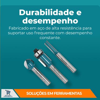 Imagem de Kit Tupia Laminadora Makita 3709 530W 30000RPM 6MM Industrial Com 3 Fresas