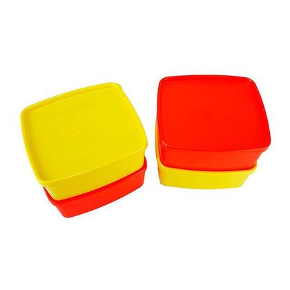 Kit Tupperware Jeitosinho 400ml Aqui Tem Arroz + Carne Moída 4