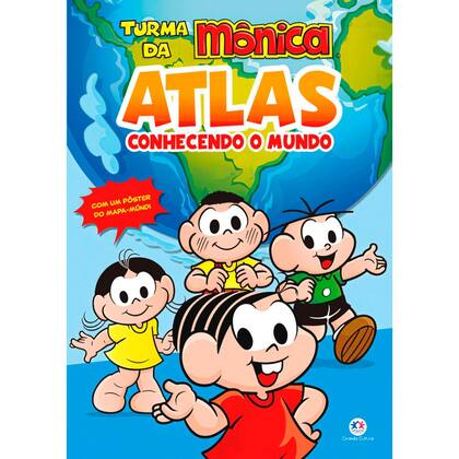 Imagem de Kit Turma da Mônica - Vamos Pensar Também Sobre Valores + Atlas + Biblioteca de Boas Maneiras