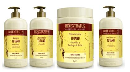 Imagem de Kit Tutano e Ceramidas (Shampoo/Condicionador/Creme Silicone 1L + Banho Creme 1KG) - Bio Extratus