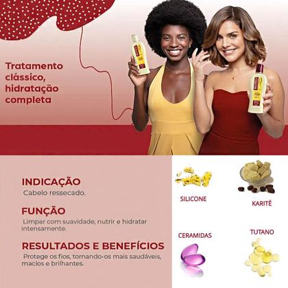 Imagem de Kit Tutano Shampoo E Condicionador Bio Extratus - 1l