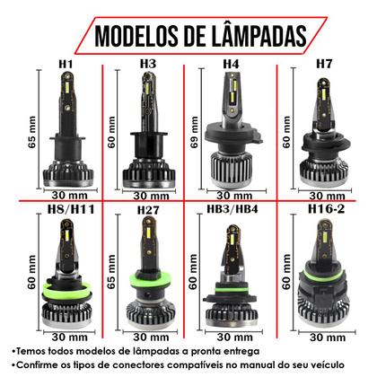 Imagem de Kit Ultra Led Cruze 2017/23 30000lm HB3/H11 Sem Erro Painel