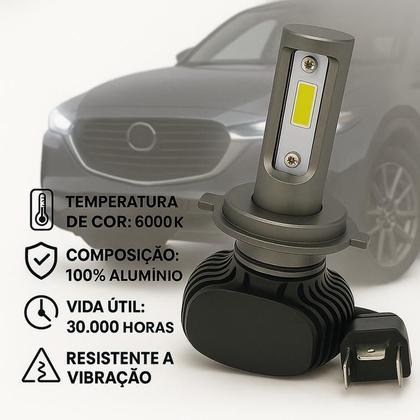 Imagem de Kit Ultra Led Farol Alto Baixo H4 E Milha Prisma 2006 A 2012