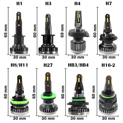 Imagem de Kit Ultra Nano Led R8 Gm Vectra 2009/2012 30000lm Milha