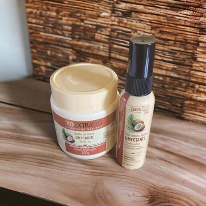 Imagem de Kit Umectante umectação capilar 1 Banho de creme 250ml 1 Óleo de coco cremoso 55ml
