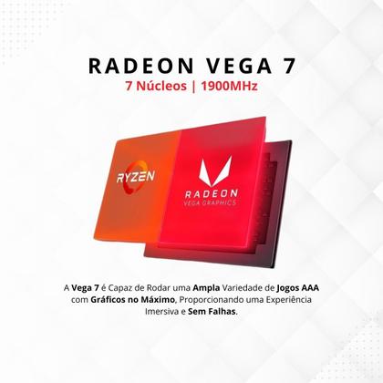 Imagem de Kit Upgrade AMD Ryzen 5 4600G Vega 7 Placa Mãe A520 Memória Ram 16GB DDR4