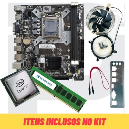 Imagem de Kit Upgrade Gamer Placa Mãe M2 Lga 1150 + I7 + 16gb Ddr3