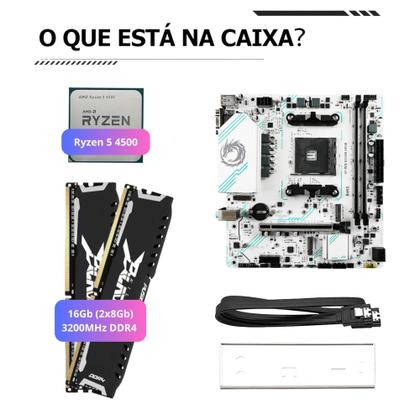 Imagem de Kit Upgrade Quasar B550M com Ryzen 5 4500, 16GB (2x8GB) DDR4 3200MHz