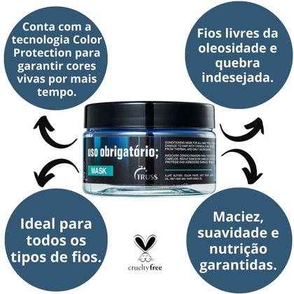 Imagem de Kit Uso Obrigatório Máscara e Reconstrutor 260ml Truss