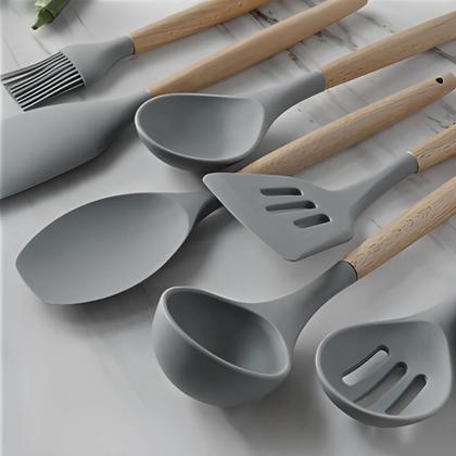 Imagem de Kit Utensílios de Cozinha Jogo Completo 19 Peças