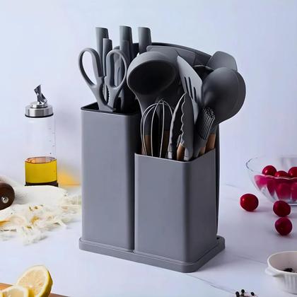 Imagem de Kit Utensílios de Cozinha Jogo Completo 19 Peças