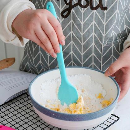 Imagem de Kit Utensílios De Silicone Maciço Colher Espátula Flexível