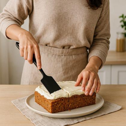 Imagem de Kit utensílios de Silicone Preto com Descanso