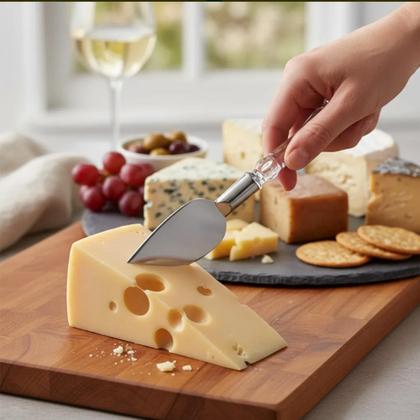 Imagem de Kit Utensílios Para Queijos Lâminas de Inóx com Cabo de Acrílico - 4 Peças
