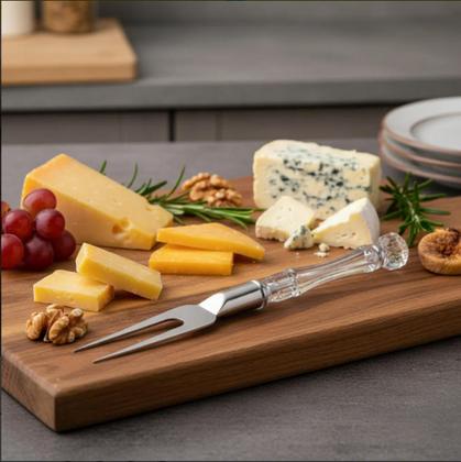 Imagem de Kit Utensílios Para Queijos Lâminas de Inóx com Cabo de Acrílico - 4 Peças