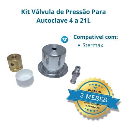 Imagem de Kit Válvula de Pressão para Autoclave 4 a 21l Stermax