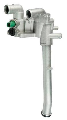 Imagem de Kit valvula termostatica fox polo gol g5/g6 voyage golf completa aluminio mq1416