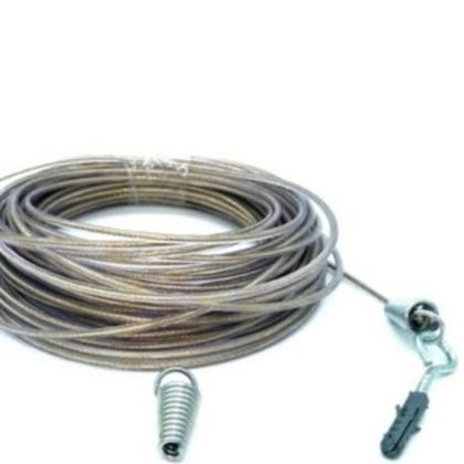 Imagem de kit varal aço revestido 4mm com 15 metros super resistente