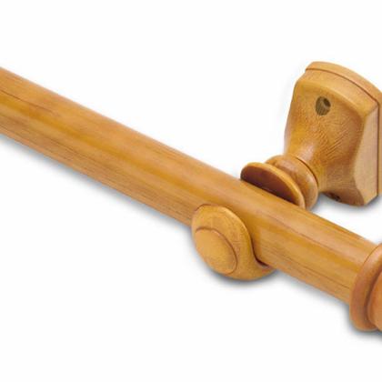 Imagem de Kit Varão Completo Eco Compacto 19mm 2 Metros com Emenda - Quarto ou Sala Cerejeira