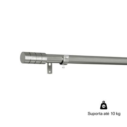 Imagem de Kit Varão Para De Cortina Extensivo 1,60a 3,00M Cilindrica Cromada Elegância em Cada Detalhe Versatilidade e Estilo