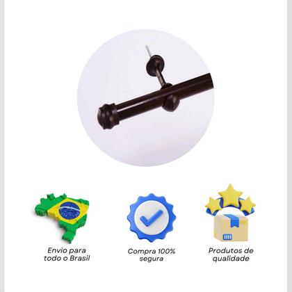 Imagem de Kit Varão Simples para Cortina 3 Metros 19mm  Funcionalidade, Estilo e Durabilidade