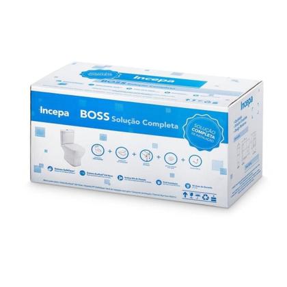 Imagem de Kit Vaso Sanitário Com Caixa Acoplada E Acessórios Boss Branco Incepa