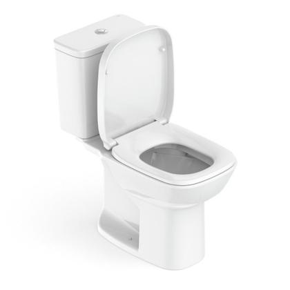 Imagem de Kit Vaso Sanitário com Caixa Acoplada e Assento Soft Close Debba Square Roca