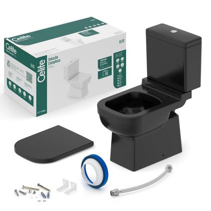 Imagem de Kit Vaso Sanitário com Caixa Acoplada e Assento Soft Close Elite Celite