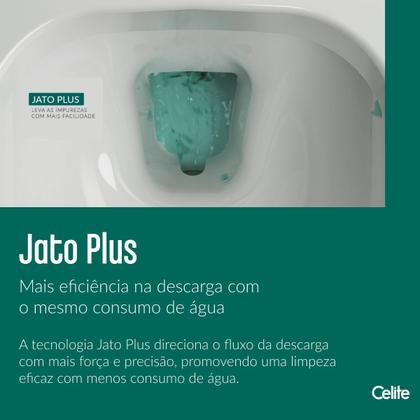 Imagem de Kit Vaso Sanitário com Caixa Acoplada e Assento Soft Close Elite Celite