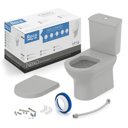 Imagem de Kit Vaso Sanitário com Caixa Acoplada e Assento Soft Close Nexo Roca