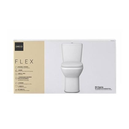 Imagem de Kit Vaso Sanitário Deca Flex Com Assento e Acessórios Br