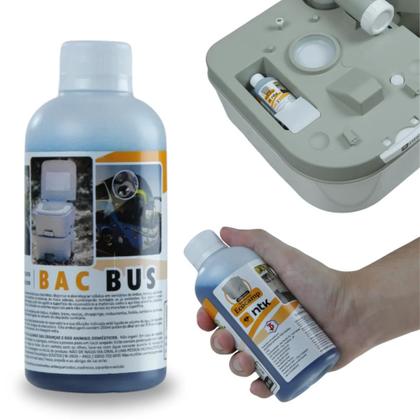 Imagem de Kit Vaso Sanitario Portatil Porta Potti Ecocamp Comfort 24 L  Pia Lavatorio Camping  e Eco Bac Bus Ntk 250ml para Banheiros Quimicos  Nautika 