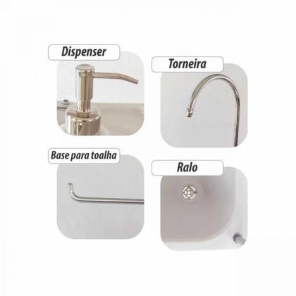 Imagem de Kit Vaso Sanitario Portatil Porta Potti Ecocamp Comfort 24 L + Pia Lavatorio Camping Nautika