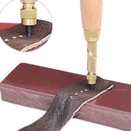 Imagem de Kit Vazador Tecido Manual Couro 6 Medidas Rotativo Lanmax - NY-18W