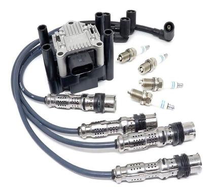 Kit Vela Cabo Bobina Ignição Gol G4 G5 Fox Voyage 1.0 1.6 8v SP30 F00099C125 - Bosch Imagem de Kit Vela Cabo Bobina Ignição Gol G4 G5 Fox Voyage 1.0 1.6 8v SP30 F00099C125